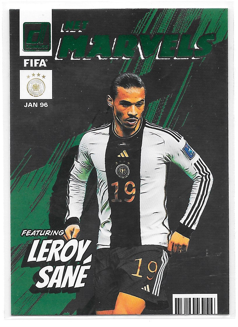 Leroy Sane (Germany) Net Marvels Green Panini Donruss FIFA 22-23