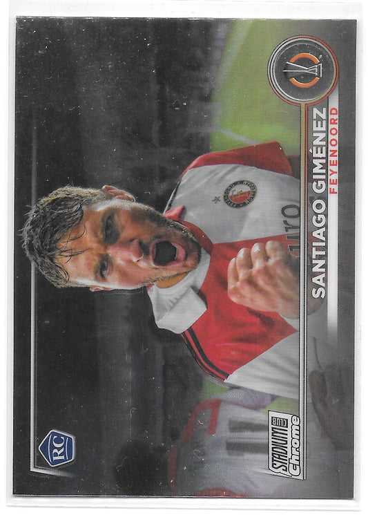 Santiago Gimenez (Feyenoord) Rookie Card Topps Stadium Club Chrome 22-23