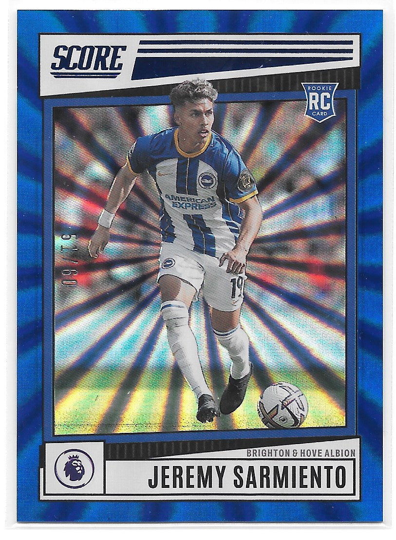 Jeremy Sarmiento (Brighton & Hove Albion) Blue Laser /60 RC Panini Score Premier League 22-23