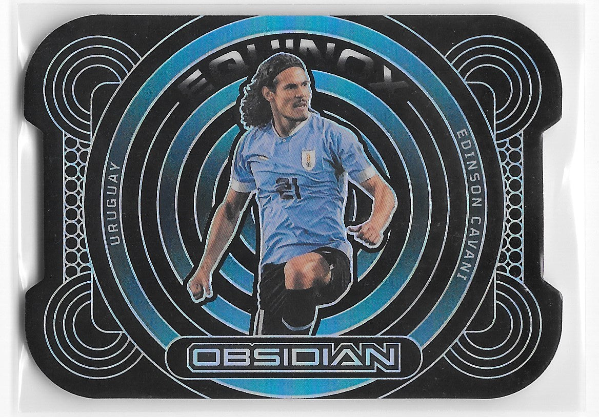 Edinson Cavani (Uruguay) Equinox Die-Cut /115 Panini Obsidian Soccer 22-23