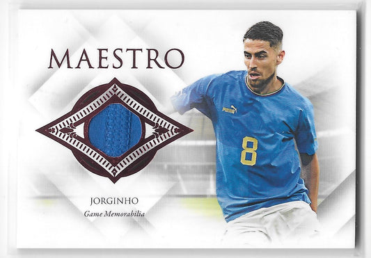 Jorginho (Italy) Maestro Relic Ruby 5/5 Match Worn Futera Unique World Football 2023
