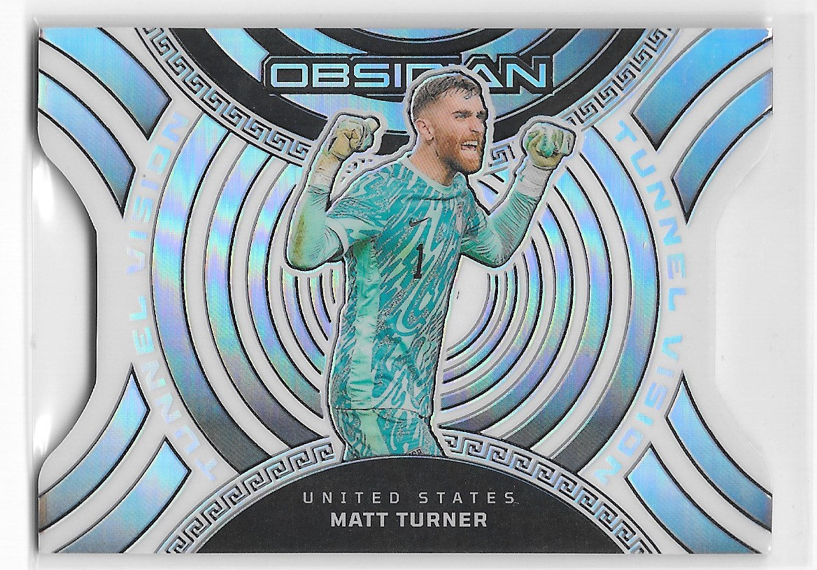 Matt Turner (USA) Contra Electric Etch 1/9 Jersey Match Panini Obsidian Soccer 23-24