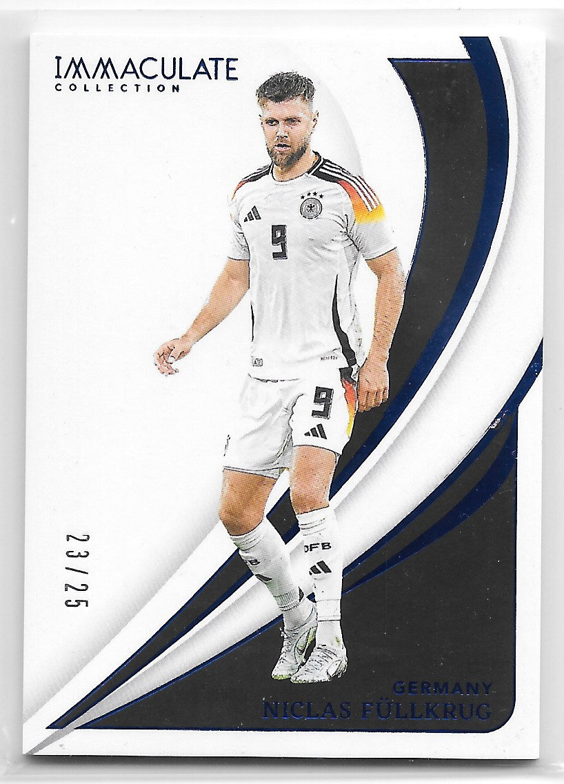 Niclas Fullkrug (Germany) Sapphire /25 SP Panini Immaculate Soccer 2024-25