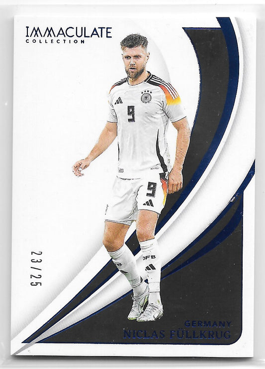 Niclas Fullkrug (Germany) Sapphire /25 SP Panini Immaculate Soccer 2024-25