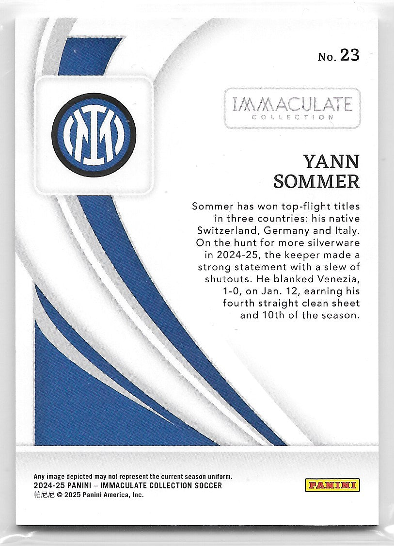 Yann Sommer (FC Internazionale Milano) /70 Panini Immaculate Soccer 2024-25