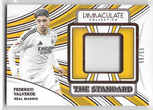 Federico Valverde (Real Madrid) The Standard Relic /65 Panini Immaculate Soccer 2024-25