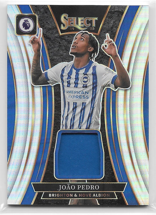 Joao Pedro (Brighton & Hove Albion) Select Memorabilia Prizm Relic Panini Select Premier League 2024-25