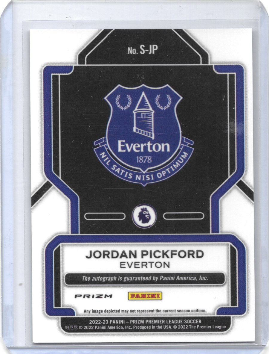 Jordan Pickford (Everton) Signatures Choice Panini Prizm Premier League 2022-23