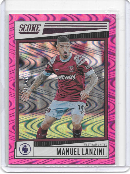 Manuel Lanzini 2022-23 Panini Score Premier League Pink Swirl /45