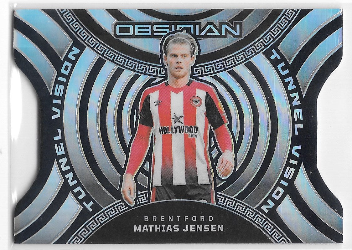 Mathias Jensen (Brentford) Tunnel Vision /120 Panini Obsidian Soccer 2023-24
