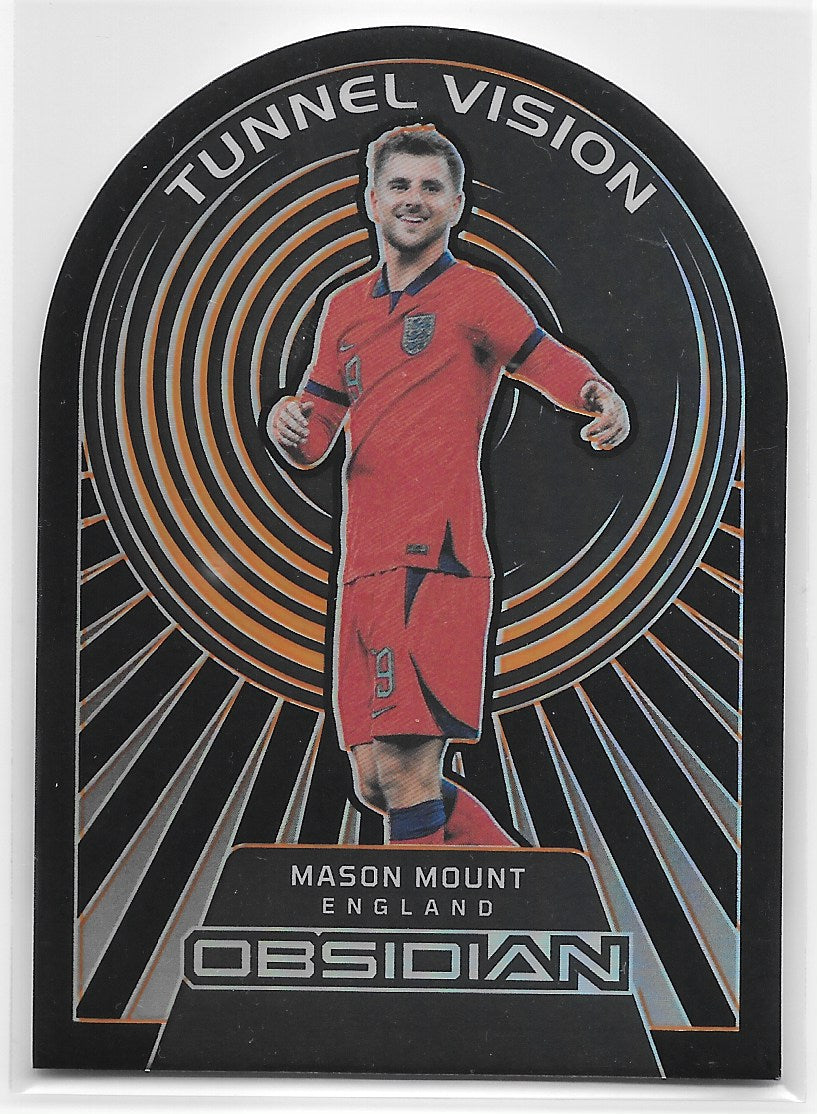 Mason Mount (England) Tunnel Vision Orange /65 Panini Obsidian Soccer 22-23