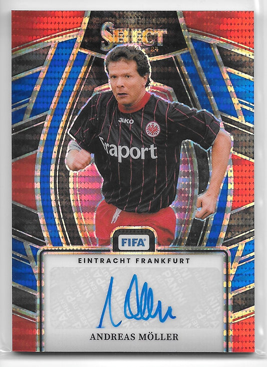 Andreas Moller (Eintracht Frankfurt) Select Signatures Blue Pulsar Panini Select FIFA Soccer 2023-24