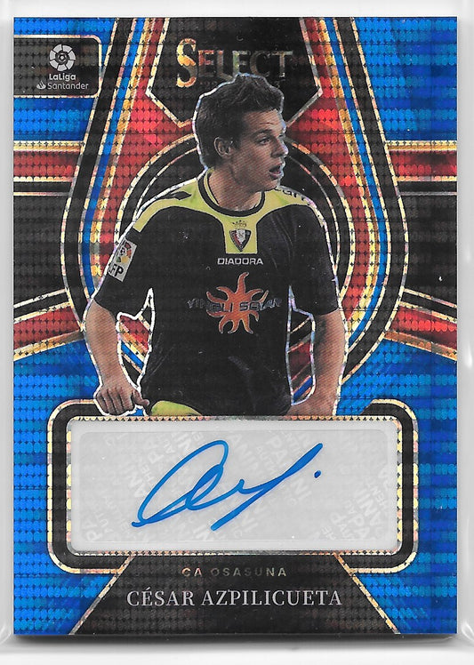 Cesar Azpilicueta (Osasuna) Select Signatures Blue Pulsar Panini Select La Liga 2022-23