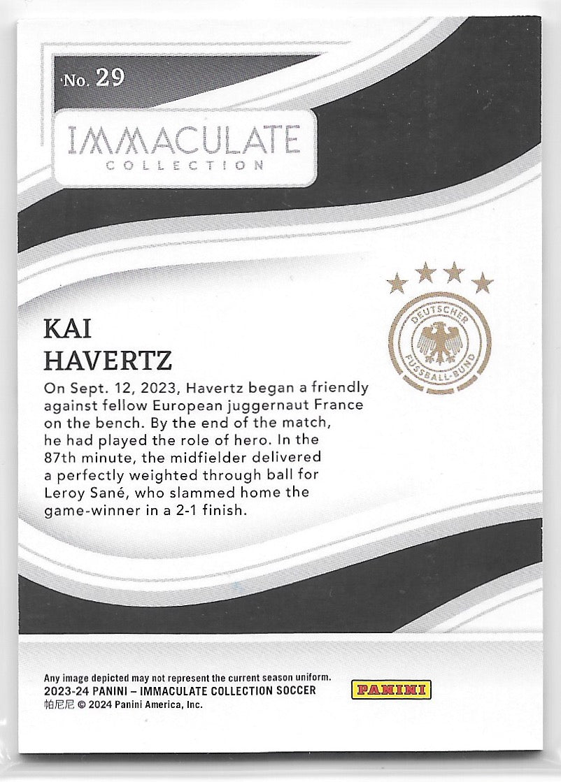 Kai Havertz (Germany) Silver /40 Panini Immaculate Soccer 2023-24