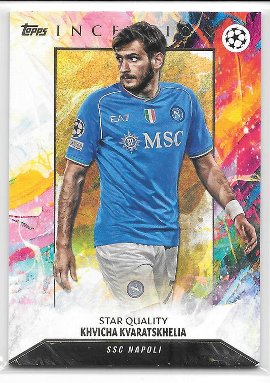 Khvicha Kvaratskhelia (Napoli) Star Quality Topps Inception UCC 2023-24