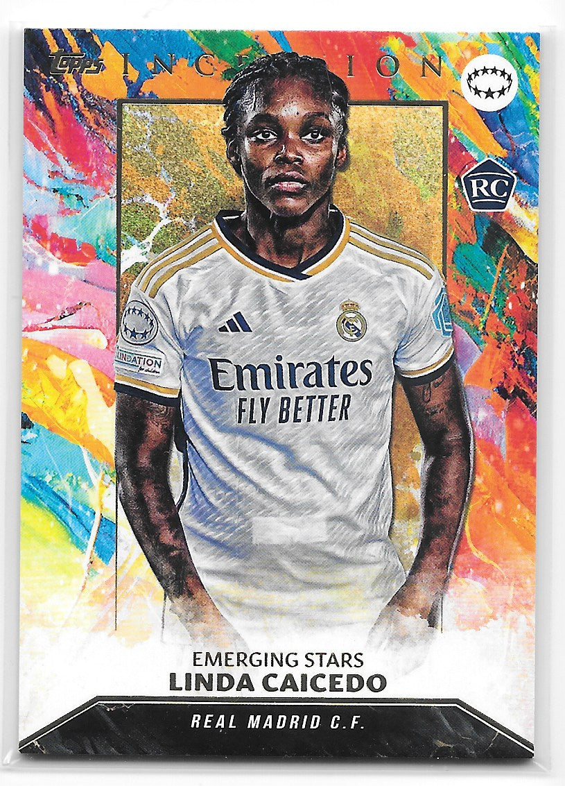 Linda Caicedo (Real Madrid) Emerging Stars RC Topps Inception UCC 23-24