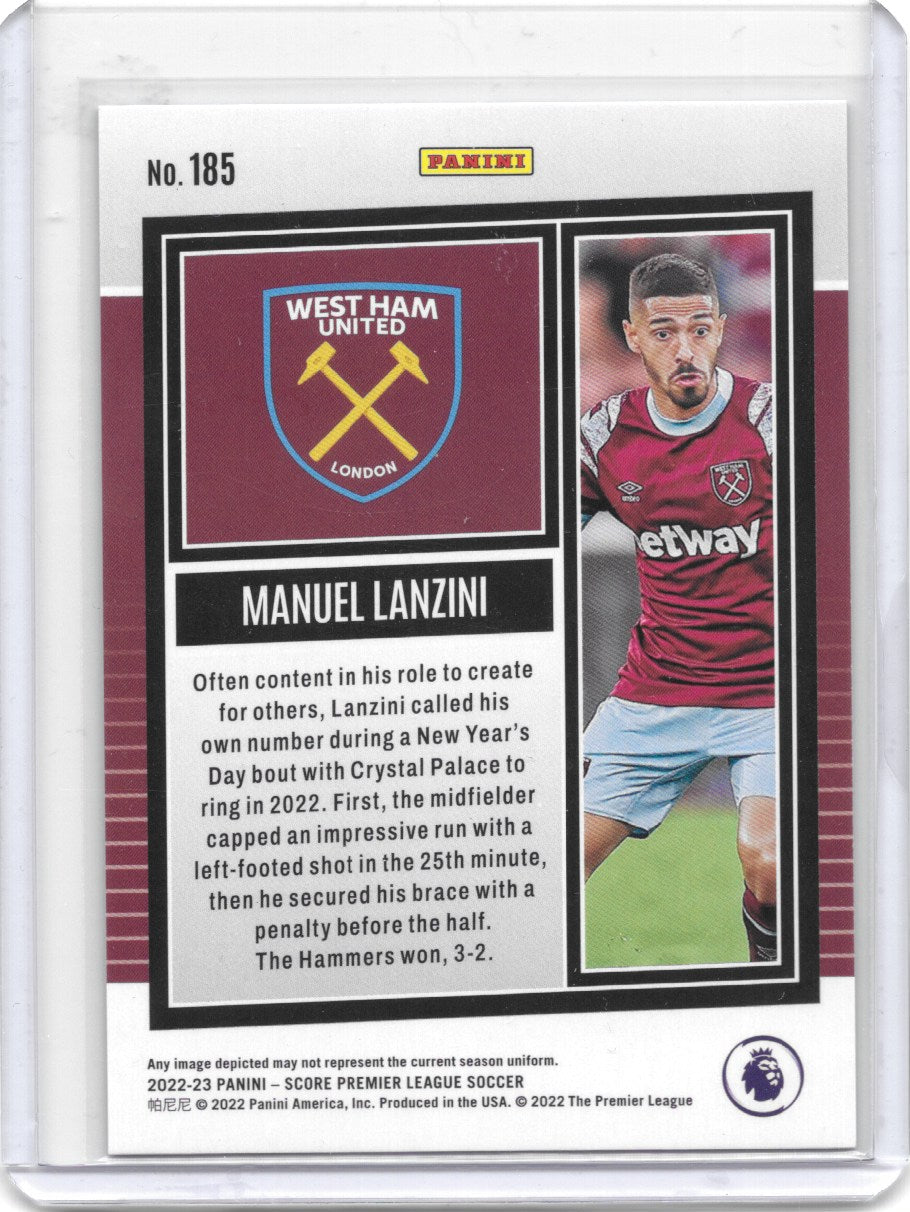 Manuel Lanzini 2022-23 Panini Score Premier League Pink Swirl /45