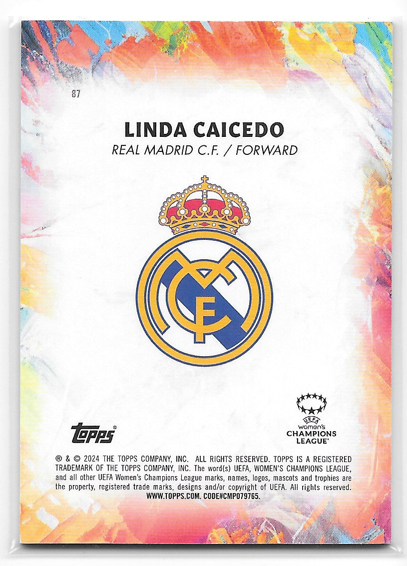 Linda Caicedo (Real Madrid) Emerging Stars RC Topps Inception UCC 23-24