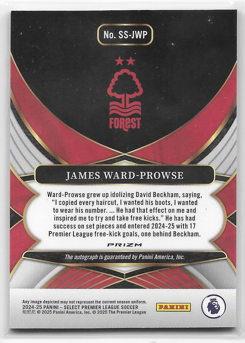 James Ward-Prowse (Nottingham Forest) Select Signatures Silver Panini Select Premier League 2024-25