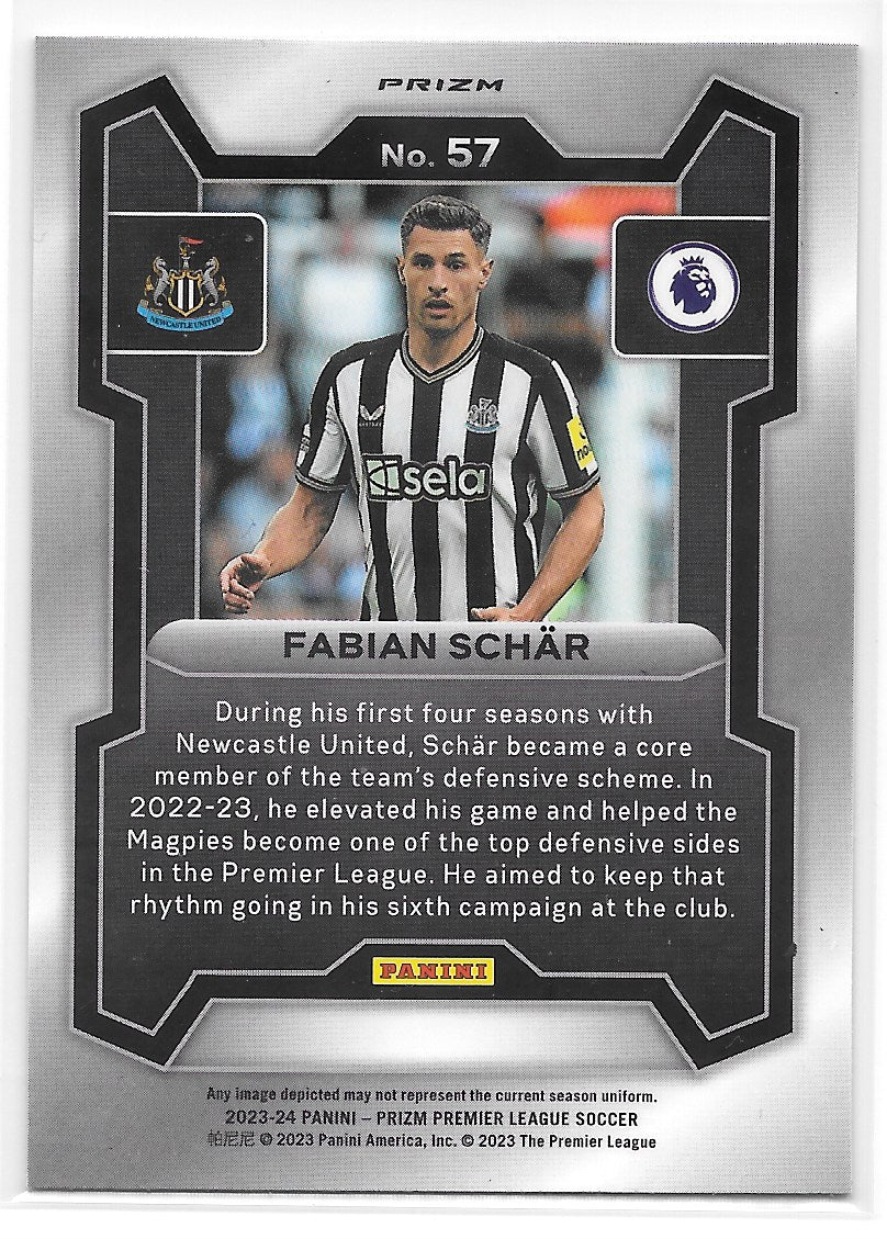 Fabian Schar (Newcastle United) Pink Mosaic Panini Prizm Premier League 23-24