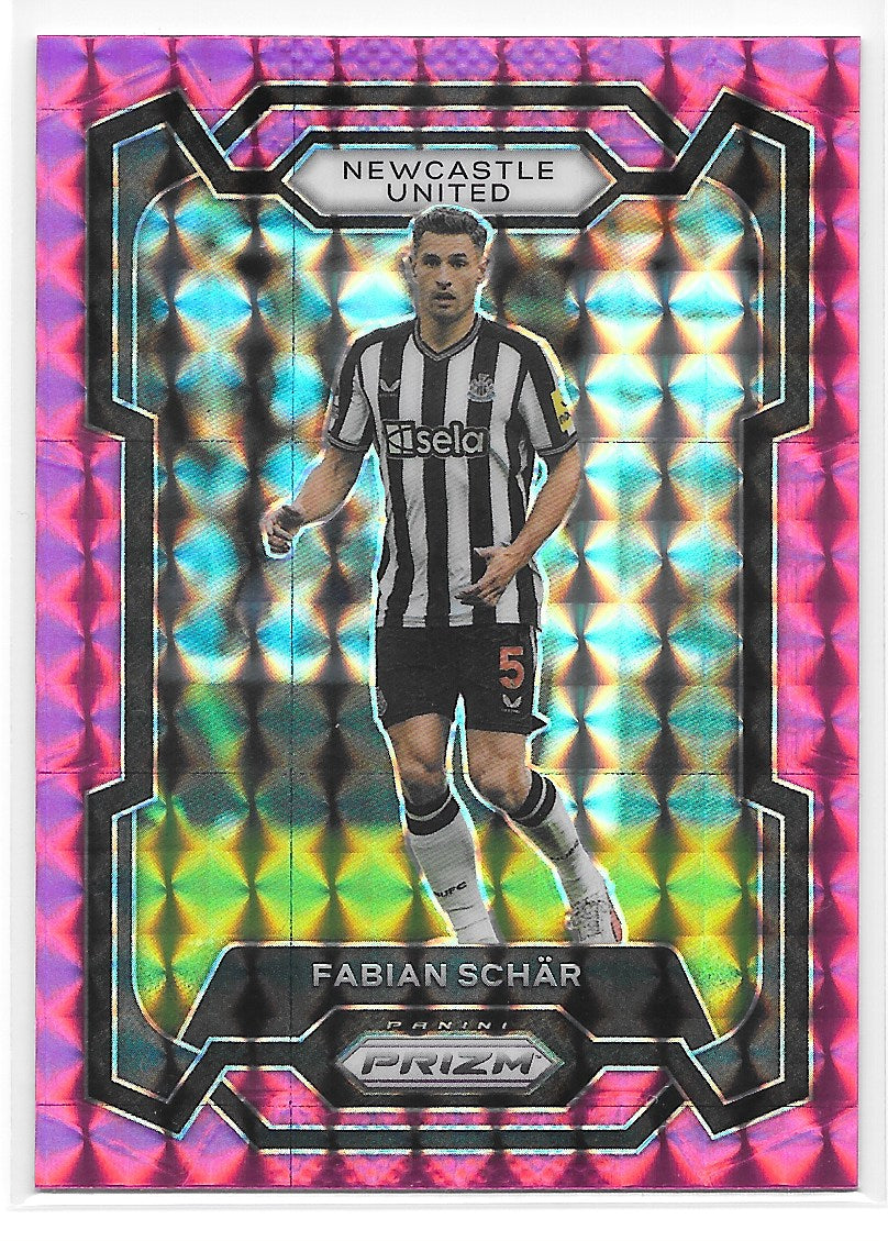 Fabian Schar (Newcastle United) Pink Mosaic Panini Prizm Premier League 23-24