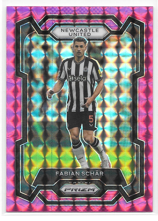 Fabian Schar (Newcastle United) Pink Mosaic Panini Prizm Premier League 23-24