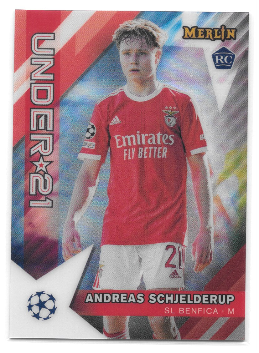 Andreas Schjelderup (SL Benfica) Under 21 Stars Topps Merlin Chrome UCC 22-23