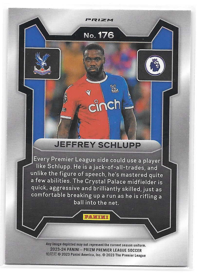 Jeffrey Schlupp (Crystal Palace) Hyper Panini Prizm Premier League 23-24