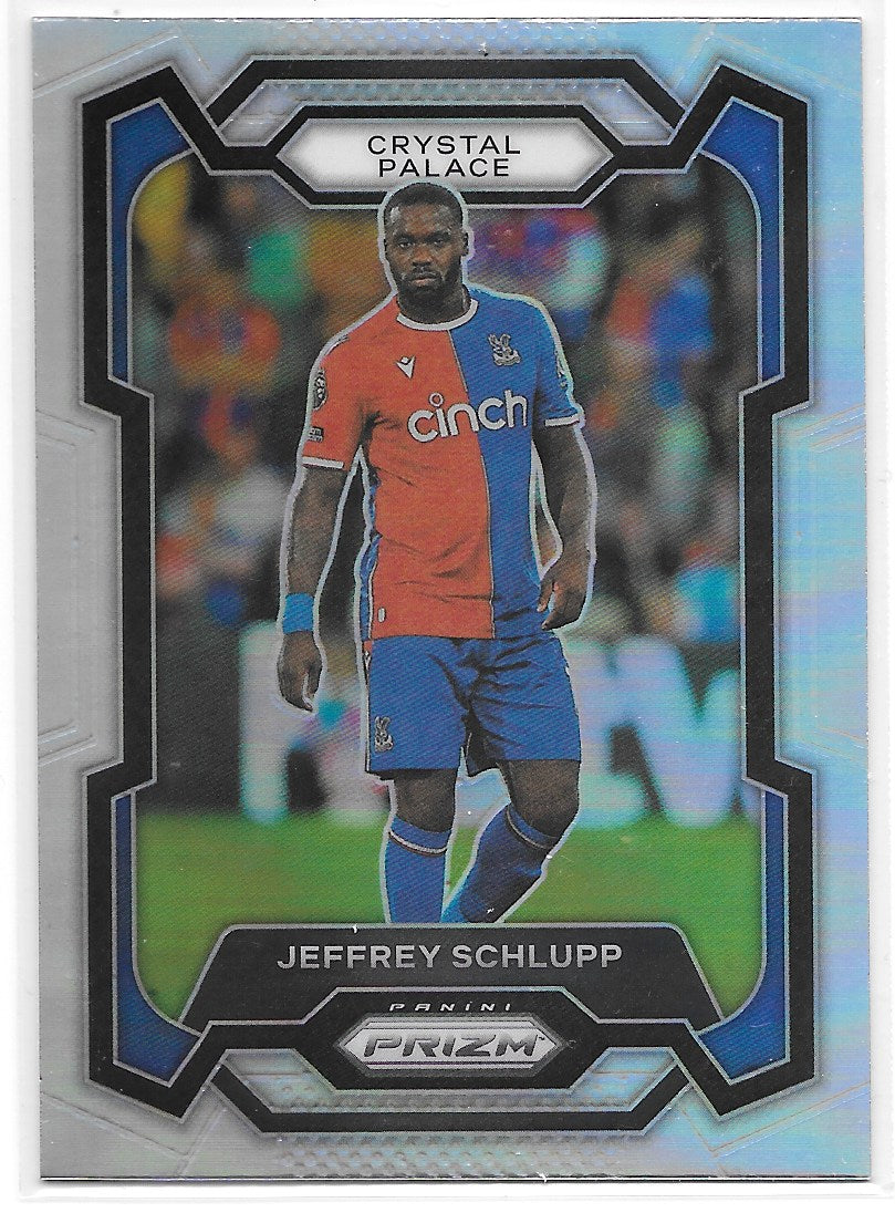 Jeffrey Schlupp (Crystal Palace) Silver Panini Prizm Premier League 23-24