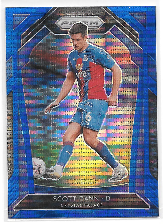 Scott Dann (Crystal Palace) Blue Pulsar Panini Prizm Premier League 20-21