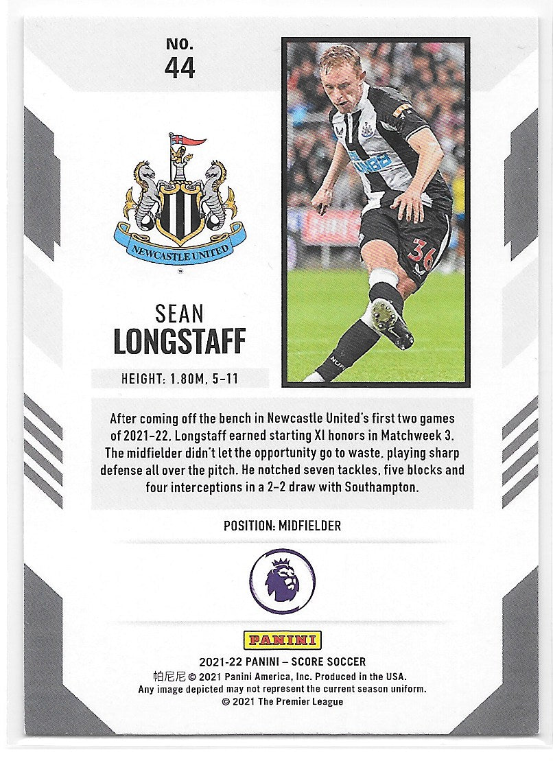 Sean Longstaff (Newcastle United) Red Laser Panini Score Premier League 21-22