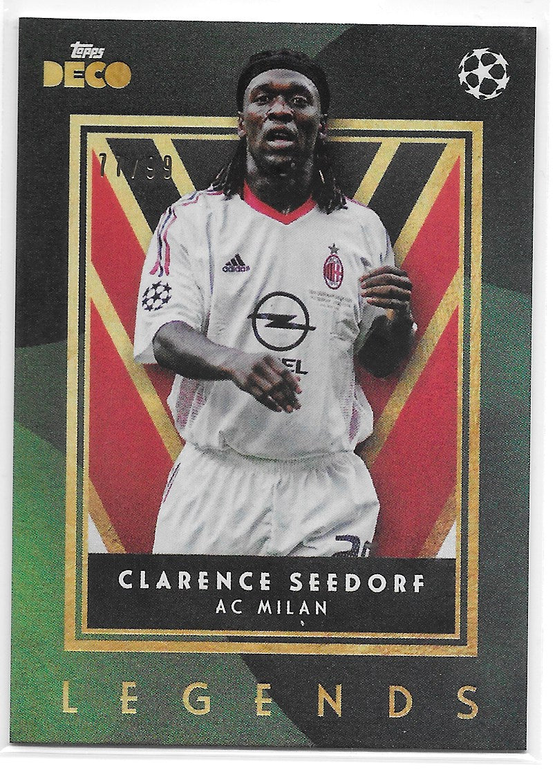 Clarence Seedorf (AC Milan) Legends Green /99 Topps Deco UCC 23-24