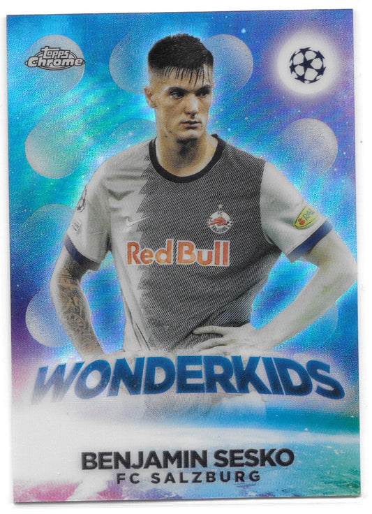 Benjamin Sesko (FC Salzburg) Wonderkids Topps Chrome UEFA Club Competitions 22-23