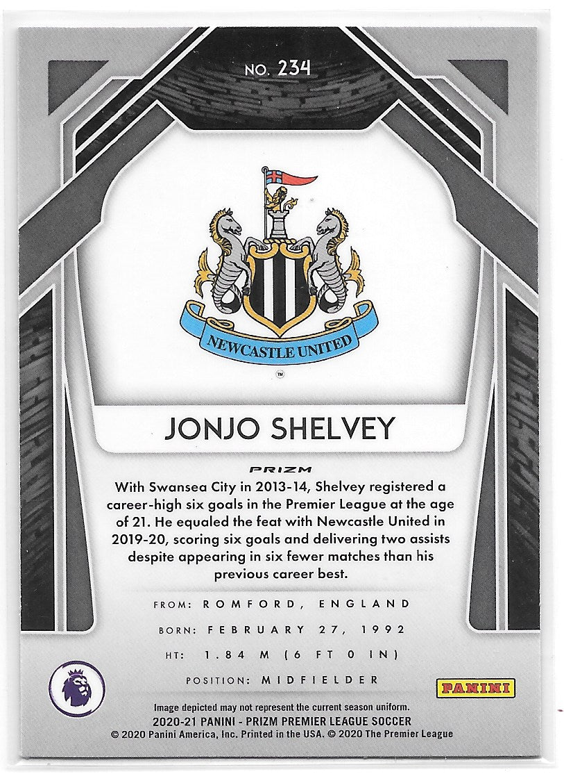 Jonjo Shelvey (Newcastle United) Blue Pulsar Panini Prizm Premier League 20-21