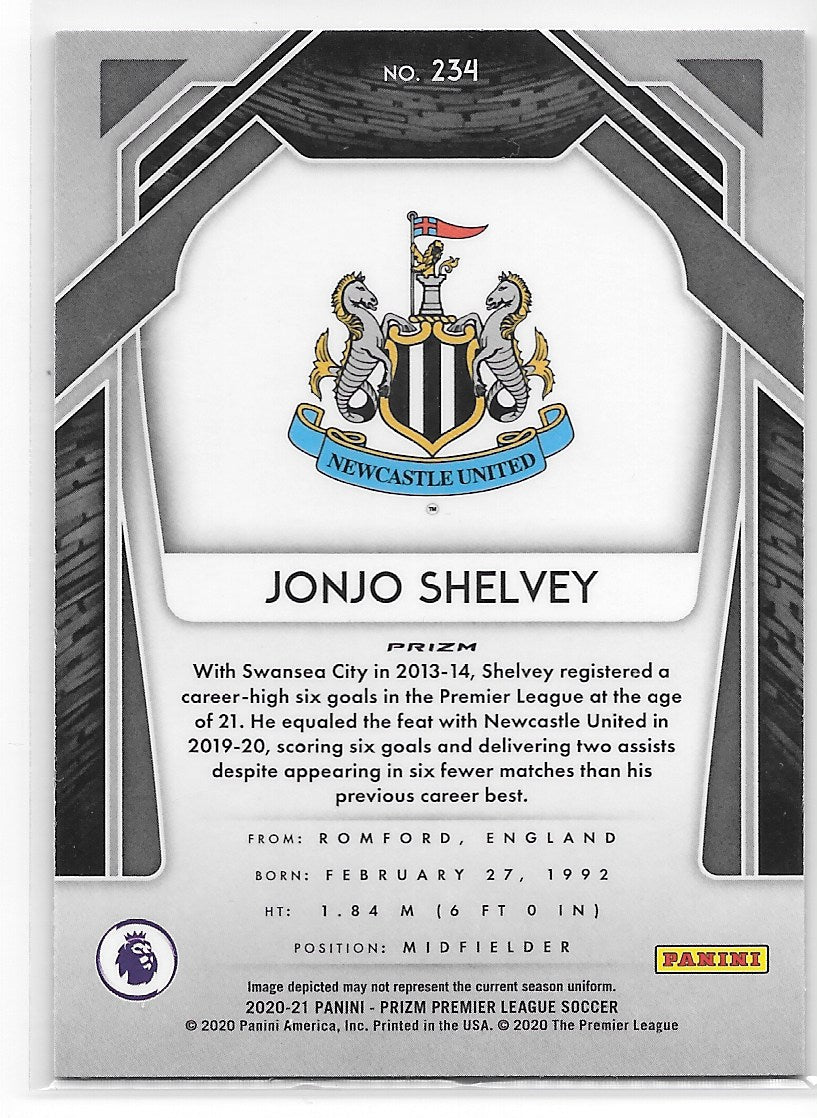 Jonjo Shelvey (Newcastle United) Green Wave Panini Prizm Premier League 20-21