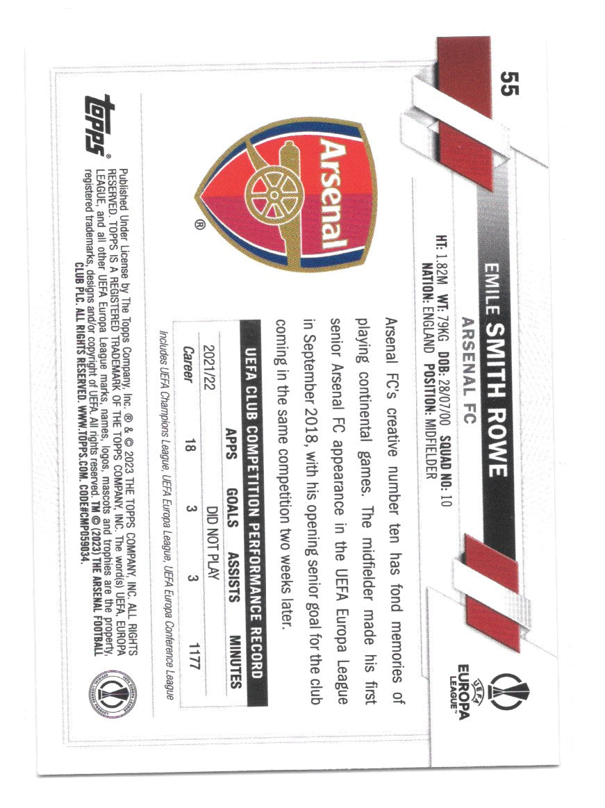 Emile Smith Rowe (Arsenal FC) Inferno Topps UCC Flagship 22-23