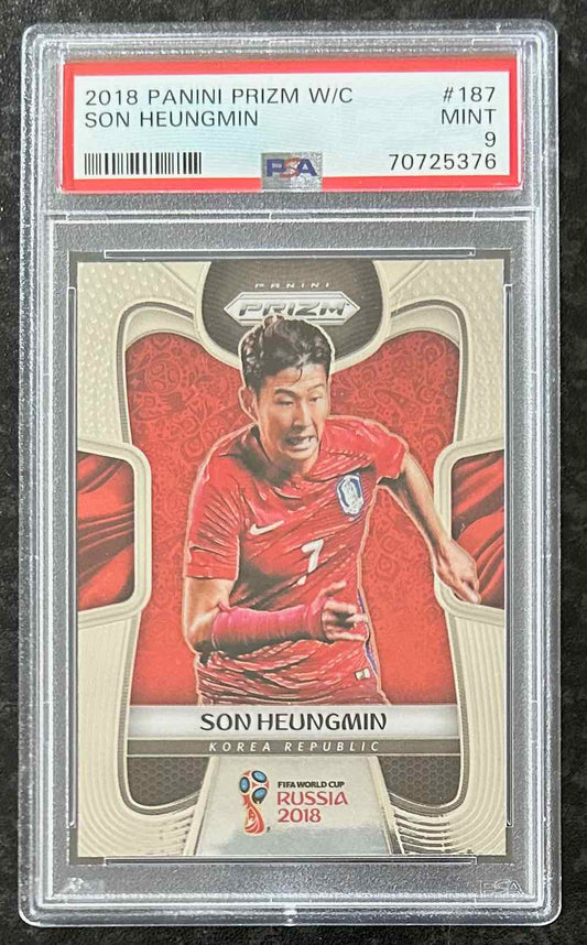 Heung-min Son (Korea Republic) Base Panini Prizm World Cup 2018 PSA 9