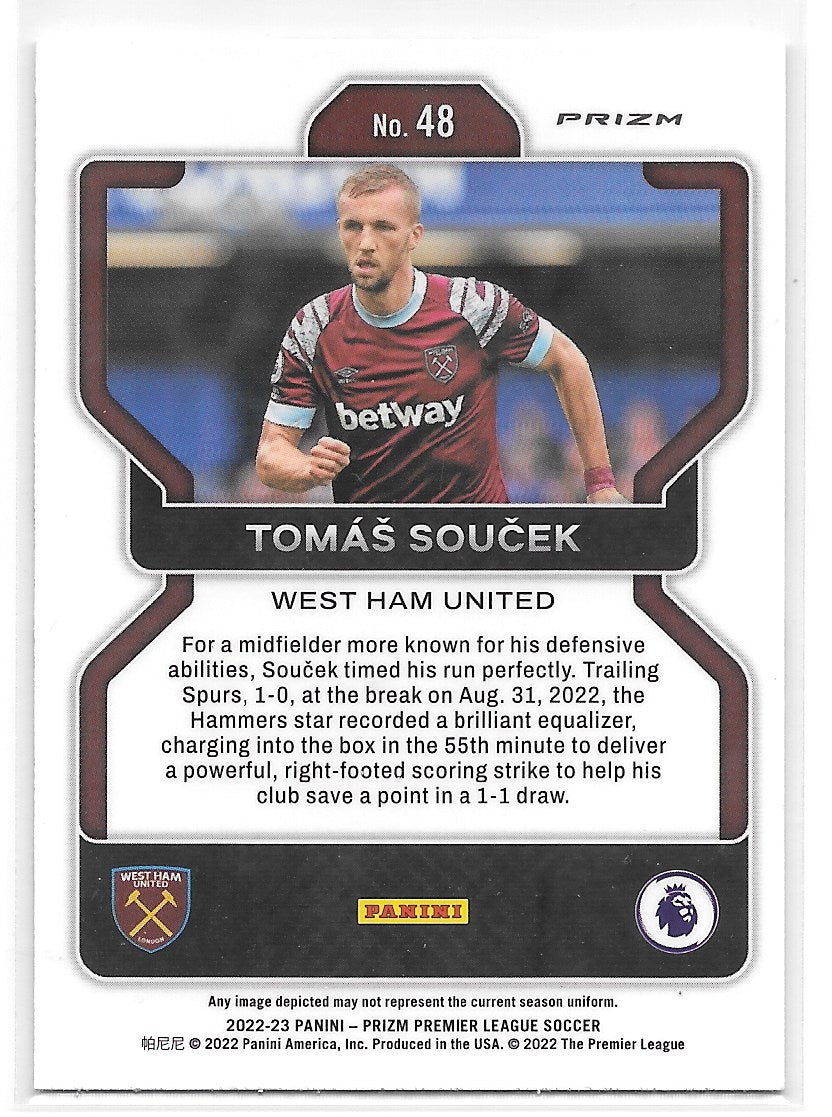 Tomas Soucek (West Ham United) Mojo Prizm Panini Prizm Premier League 22-23