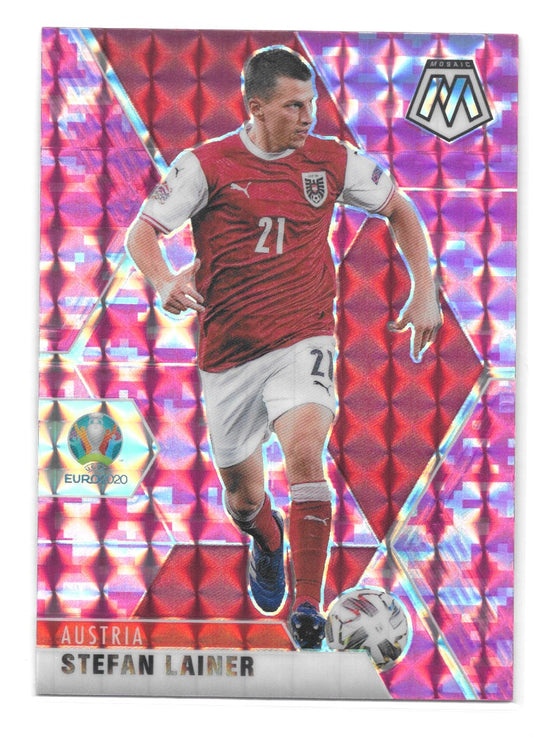 Stefan Lainer (Austria) Camo Pink Panini Mosaic UEFA Euro 2020