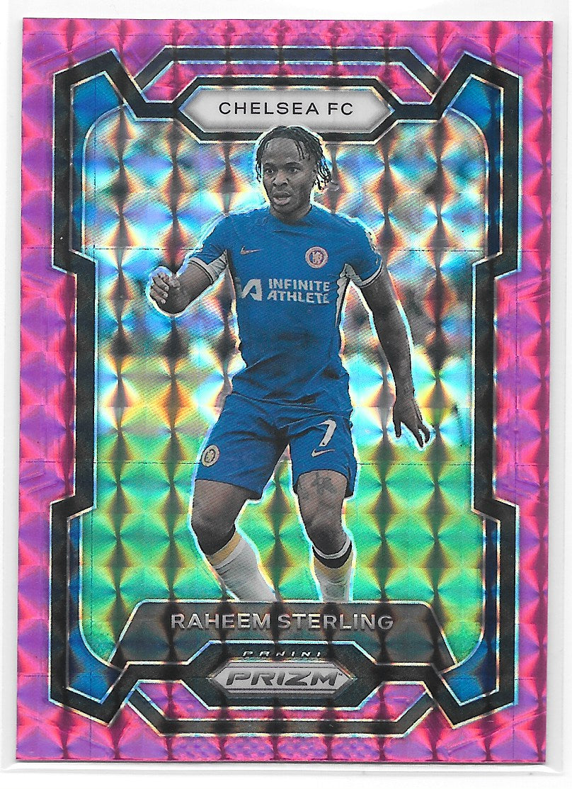 Raheem Sterling (Chelsea FC) Pink Mosaic Panini Prizm Premier League 23-24