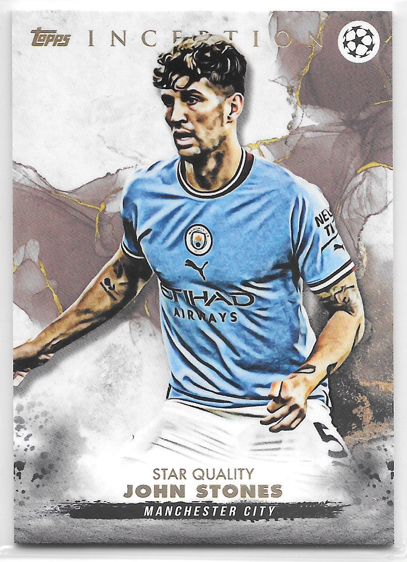 John Stones (Manchester City) Star Quality Topps Inception UEFA Club Competitions 22-23