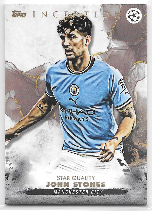 John Stones (Manchester City) Star Quality Topps Inception UEFA Club Competitions 22-23