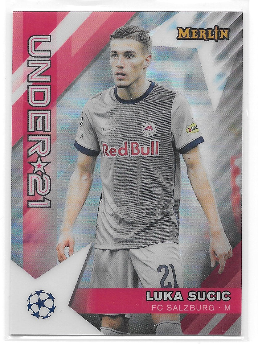 Luka Sucic (FC Salzburg) Under 21 Stars Topps Merlin Chrome UCC 22-23