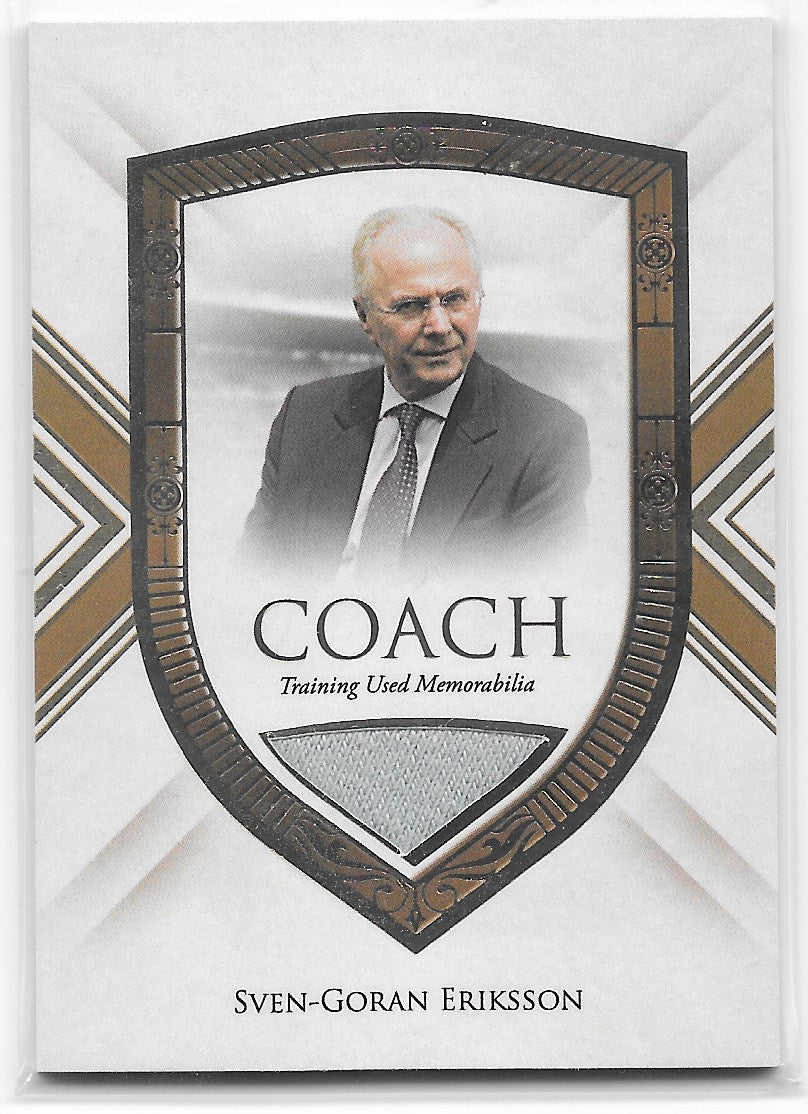 Sven-Goran Eriksson Coach Worn Patch /22 Futera Unique World Football 2023