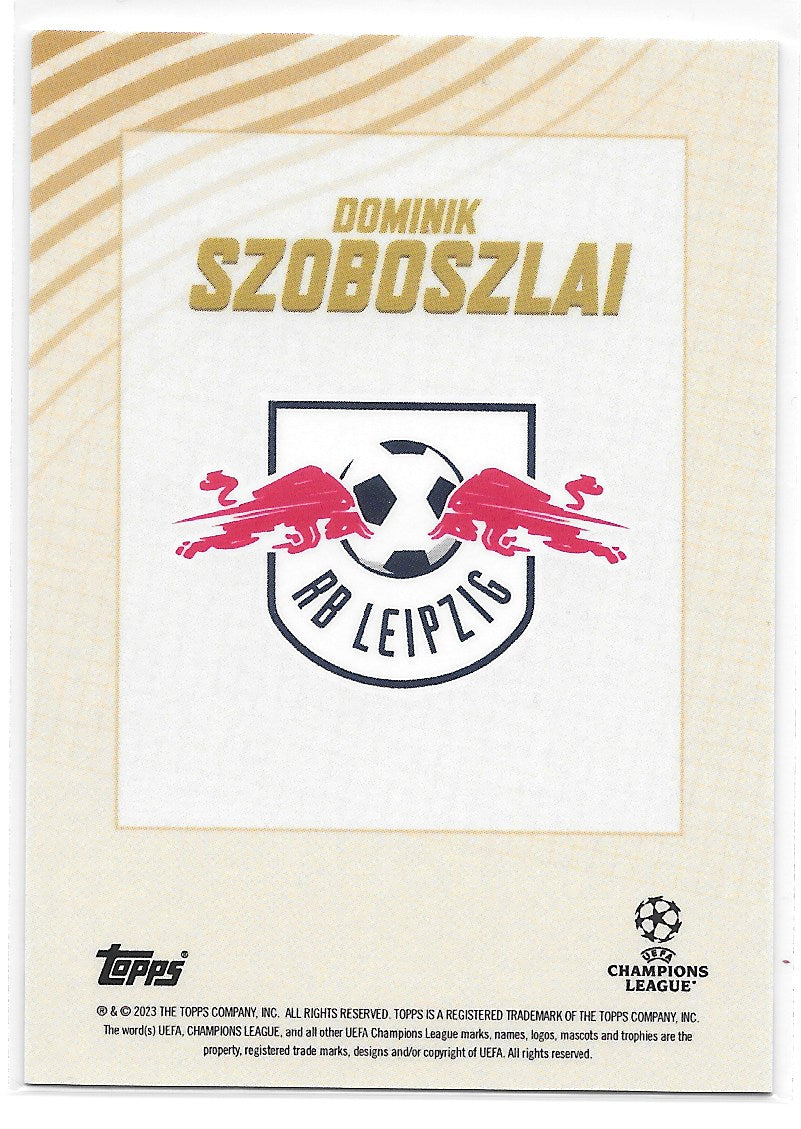 Dominik Szoboszlai (RB Leipzig) Gold Topps Gold x Dan Leydon UEFA 22-23