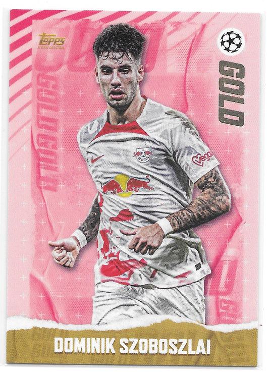 Dominik Szoboszlai (RB Leipzig) Gold Topps Gold x Dan Leydon UEFA 22-23