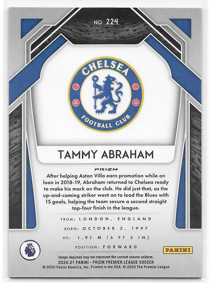 Tammy Abraham (Chelsea FC) Purple Prizm /99 Panini Prizm Premier League 20-21