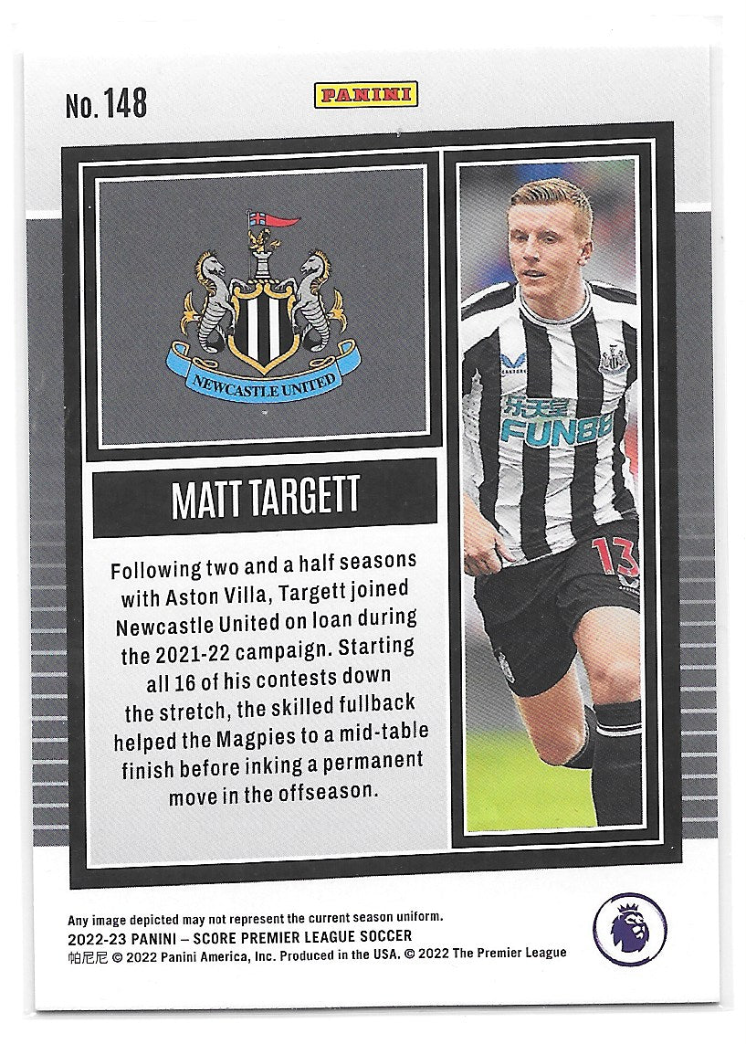 Matt Targett (Newcastle United) Silver Laser Panini Score Premier League 22-23