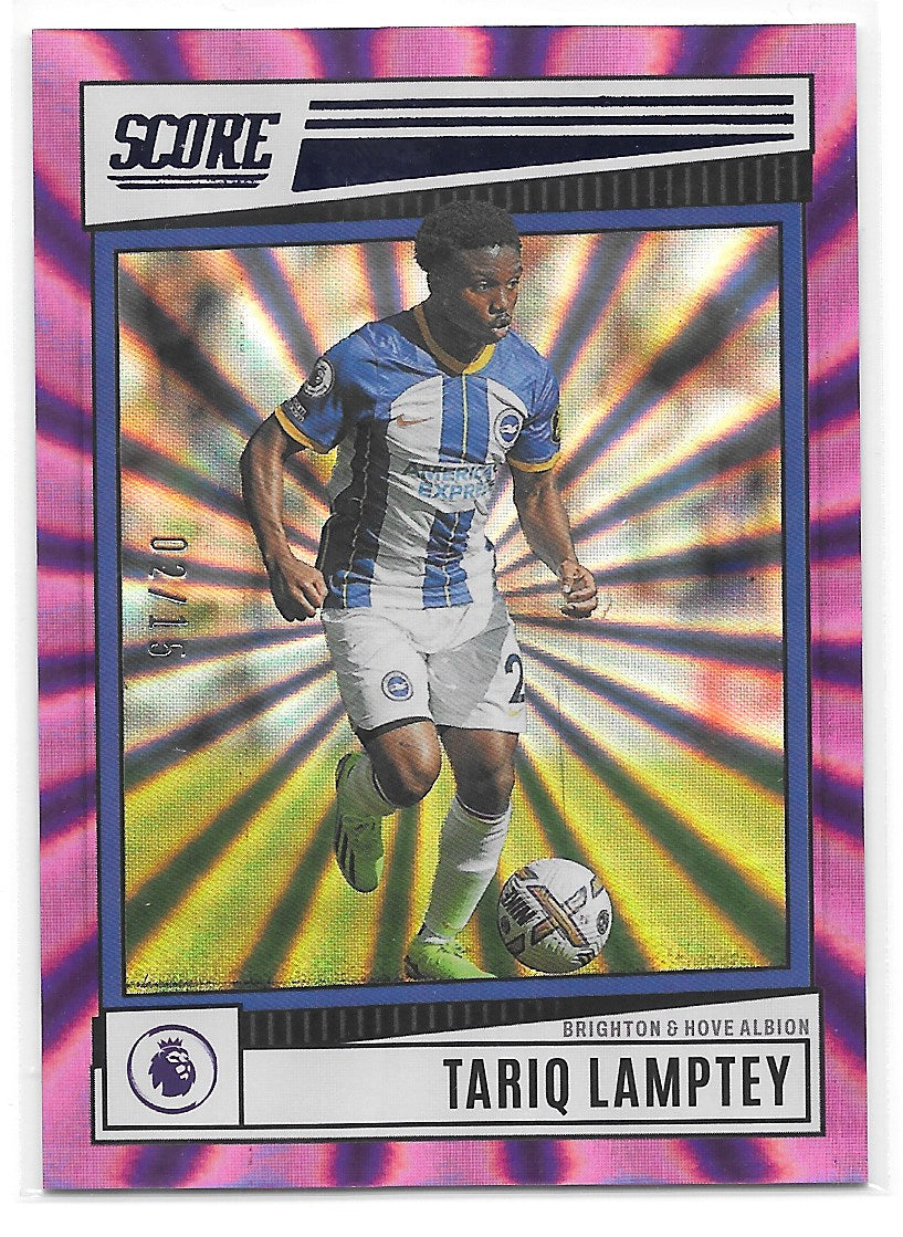 Tariq Lamptey (Brighton & Hove Albion) Purple Laser /15 Panini Score Premier League 22-23