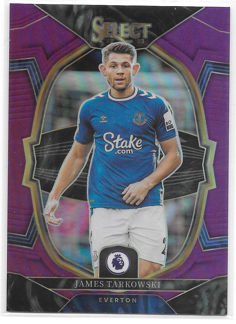 James Tarkowski (Everton) Terrace Purple /135 Panini Select Premier League 22-23